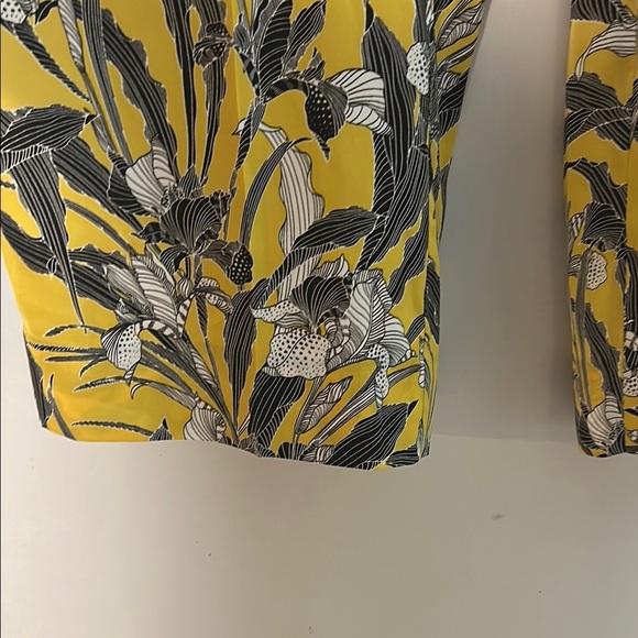 RACHEL Rachel Roy Floral Wide-Leg Pants High Rise Elastic Waist Size 12 - Picture 3 of 9